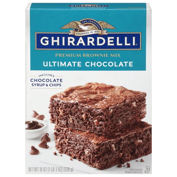 Pack Of 3 Ghirardelli Ultimate Chocolate Premium Brownie Mix, 19 oz (Package May Vary)
