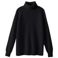 thumbnail image 3 of Chandail pour Femmes Col Roulé Chandails pour Femmes 2025 Surdimensionné Automne Manches Longues Doux Décontracté Chandail Tops, Chandail pour Femmes TTTG, 3 of 3