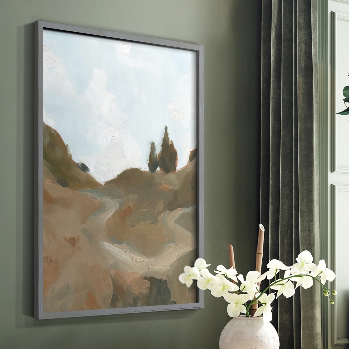 West Fork Hiking Trail III Framed Print in Gray Solid Wood 11 x 14 Framed Print