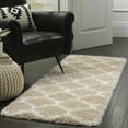 thumbnail image 3 of SAFAVIEH Montreal Lennart Geometric Quatrefoils Shag Area Rug, Beige/Ivory, 8' x 10', 3 of 10