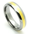 thumbnail image 2 of Men Women Tungsten Carbide Wedding Band Ring 6mm Comfort Fit Gold Plated Domed For Men & Women, 2 of 3