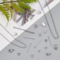 thumbnail image 5 of 792 pcs 15 Style Jewelry Making Kit Bead Cap Teardrop Pendants Bead Tips Ribbon Ends Earring Hooks, 5 of 8