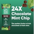 thumbnail image 2 of (Pack Of 24) IQ Bar Bar Chocolate Chip Mint 1.6 Oz, 2 of 5