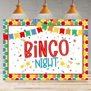 Bingo Night Backdrop Game Time Gamer Colorful Adults Gaming Photography Background Bingo Night Party Decoration Supplies Cake Table Banner Photo Booth Studio Props