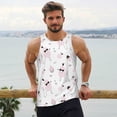 thumbnail image 6 of KLL Cute Poodle Dog Print Men's Muscle Gym Workout Stringer Tank Tops Bodybuilding Fitness T-Shirts Tank Tops Men-X-Large, 6 of 7