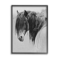 thumbnail image 5 of Stupell Industries Black White Monochrome Serene Fjord Horse Portrait , 24 x 30, Design by Sally Linden, 5 of 5