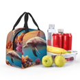thumbnail image 5 of Fuzoiu Underwater Plant Dolphin Print Lunch Bag for Women & Men,Adult Insulated Lunch Box,Leakproof Cooler,Food Lunch Containers,Reusable Lunch Tote Bags for Work, Travel, Outdoor, 5 of 8