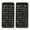 Black, variant on 2 Pack Hanging Jewelry Organizer, Double Sided Non-Woven Storage Bag, Wall Clear Pocket Holder for Necklaces Earrings Bracelets Rings