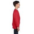 thumbnail image 4 of Gildan G540B Youth Heavy Cotton 100% Cotton Long Sleeve&nbsp;T-Shirt, Red, M, 4 of 4