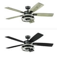 thumbnail image 2 of Honeywell Carnegie Ceiling Fan, Quiet Motor and Remote Control, 52", Matte Black, 2 of 9