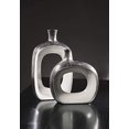 thumbnail image 2 of IMAX Corporation Riley Large Metallic Vase in Gray, 2 of 4