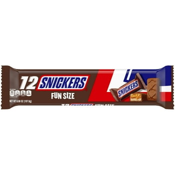 Snickers Fun Size Chocolate Candy Bars - Single