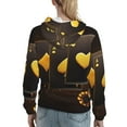 thumbnail image 7 of Daiia Casino Playing Cards Pattern Women's Fashion Hoodies & Sweatshirts with Kangaroo Pocket Hooded Sweatshirt with Eye-catching Drawstrings-Medium, 7 of 7