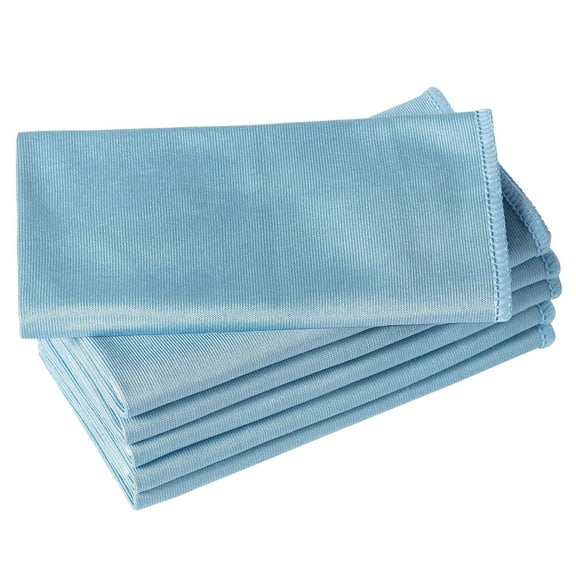 6 Pack Microfiber Glass Cleaning Cloths Lint-Free and Streak Free Cleaning for Windows, Glasses, Windshields, Mirrors, and Stainless Steel Reusable and Washable Cloths for Clear Surfaces