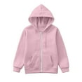 thumbnail image 7 of Boys Hoodie Kids Pink Full Zip Up Hoodies Long Sleeve Casual Basic Pullover Sweatshirt Hoodie Winter Clothes Child 5-6 Years Boys Clothes Boys Girls Fashion, 7 of 7