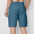 thumbnail image 3 of DJDLJWCJ Boys Cargo Shorts with Pockets Elastic Waist Relaxed Fit Athletic Shorts Workout Pants Boys for Outdoor Sports, Blue 14 Years, 3 of 8