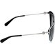 thumbnail image 3 of Michael Kors MK 6039 312911 Abela II - Black/White by Michael Kors for Women - 56-17-140 mm Sunglasses Michael Kors Michael Kors, 3 of 4