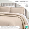 thumbnail image 3 of Superior Zenith Cotton Matelasse Bedspread Set, Full, Beige, 3 of 7