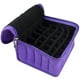 thumbnail image 3 of Bolsa organizadora de 30 compartimentos para aceites esenciales y botellas de cosméticos, ideal para viajes (morado), 3 of 7
