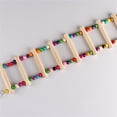 thumbnail image 5 of Cockatiel Parrot Ladder Budgie Toys,Parakeet Cage Accessories,Wooden Ladder With Colorful Beads Steps Climbing Bridge Bird Cage Bird Playground Conure Toys For Conure Parakeet,Bird Buddy Accessories, 5 of 10