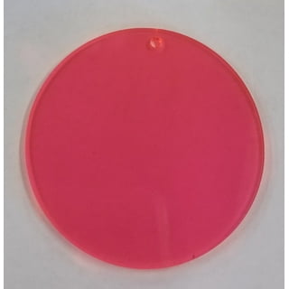 (15 Pack) Clear 1/8 inch Acrylic Discs with Hole - Circle, Round, Sheet, (1)