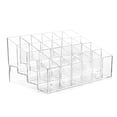 thumbnail image 3 of Cosmetic 24 Grid Cosmetic Makeup Organizer Clear Plastic Lipstick Display Stand Nail Polishes Storage Rack, 3 of 8