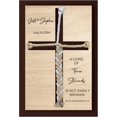 thumbnail image 1 of Letrero de unidad de boda con cordón de tres hilos, letrero de ceremonia de boda con cordón de tres hilos con nombre personalizado, letrero de cruz de unidad con cuerda, marco de madera, ideas de unid, 1 of 7
