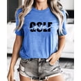 thumbnail image 3 of Trendy Golf Mom Shirt for Women Girly Cute Script Golf Mom Supporter Tee Heather Blue Shirt Adult Medium, 3 of 4