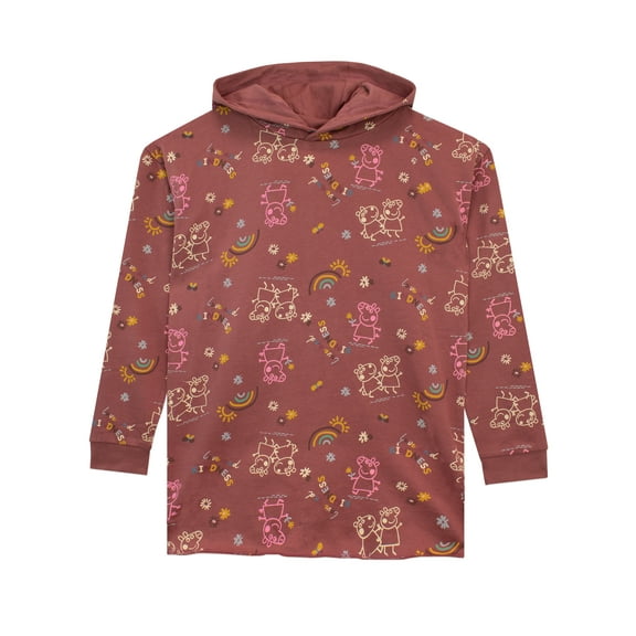 Peppa Pig Girls Love And Kindess Sweater Purple Sizes 2T-8