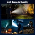 thumbnail image 2 of YTAKY Powerful Flashlight 200000 Lumens, XHP90 LED, Rechargeable Waterproof Flashlight, Super Bright Handheld, Zoomable Torch for Hiking Camping, 2 of 6