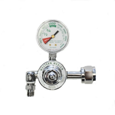 Oxygen 540 Regulators - Western Medica M1-540-P Large Oxygen Cylinder Regulator