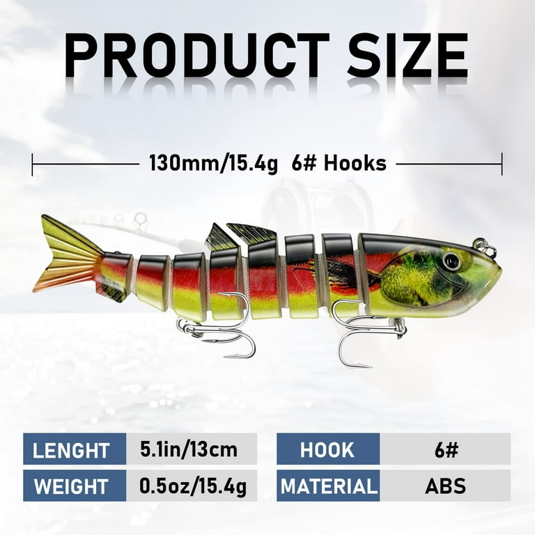 Fishing Lures Multi Jointed Fish Fishing Kits Slow Sinking