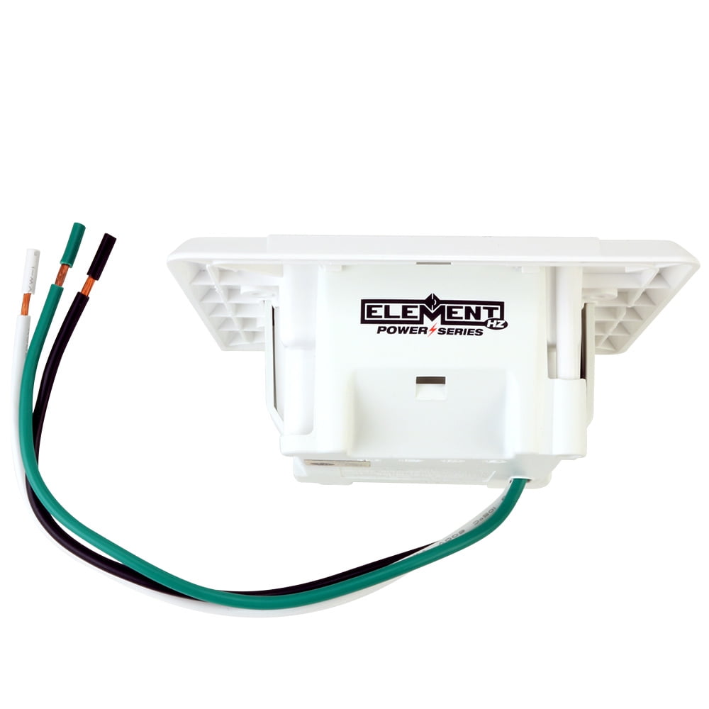 Element-Hz Power Series In-Wall Surge Protector w/ Recessed Dual Outlet, 1080 Joules