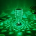 thumbnail image 4 of CNKOO 16 Color  Table Lamp Crystal Table Lamp RGB Changing Touch Night Light Fish Scale Shape Nightstand Light Bedside Atmosphere Acrylic Lamp USB Charging, 4 of 8
