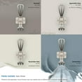 thumbnail image 6 of Amerock Vinland Transitional Double Prong Satin Nickel Wall Hook, 6 of 9