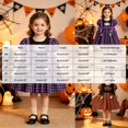 thumbnail image 4 of JFOPQVSM Girls Halloween Comfortable and Breathable Short Sleeved Dress Cute Cartoon Print Dress, 4 of 5