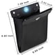 thumbnail image 3 of Smart LED Cubo de basura para automóvil Bolsa de basura impermeable Lado del pasajero Bolsillo de almacenamiento de cuero artificial Fugas Reutilizable Viajes Oficinas portátiles Inodoro Botes de basura Negocios Negro BANYUO Electrónica, 3 of 6