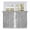 Black White, variant on White Black Stripe Tier Curtains, Modern Abstract Art Moire Striped Light Filtering Kitchen Curtains, 2Pcs Rod Pocket Half Window Treatments Panels for Sink Cafe Cabinet Basement 27.5x45 Inches