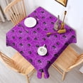 thumbnail image 2 of Spider Web Halloween Pattern Square Tablecloth,Waterproof Square Table Cover,Wipeable Spillproof Washable Table Cover for Home Kitchen Party Decor 52"x52"(132x132cm), 2 of 6