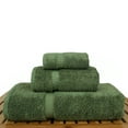 thumbnail image 2 of BC BARE COTTON Luxury Hotel & Spa Quality Collection, 100% Turkish Cotton, 750+ GSM, Eco Friendly Towel Set, Kitchen Dobby Border Towels, Bath Towel, Hand Towel, Washcloths - 3 Piece, Moss, 2 of 3