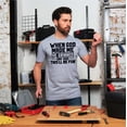 thumbnail image 2 of Funny When god Created me this'll be fun T-Shirt Birthday Sarcastic gift Tee (4X-Large Military Green), 2 of 6