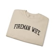 thumbnail image 3 of Fireman Wife Wedding Anniversary Sweatshirt Gifts Crew Neck Shirt Long, 3 of 5