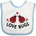 thumbnail image 3 of Inktastic Love Bugs Red Ladybugs Valentine's Day Boys or Girls Baby Bib, 3 of 4
