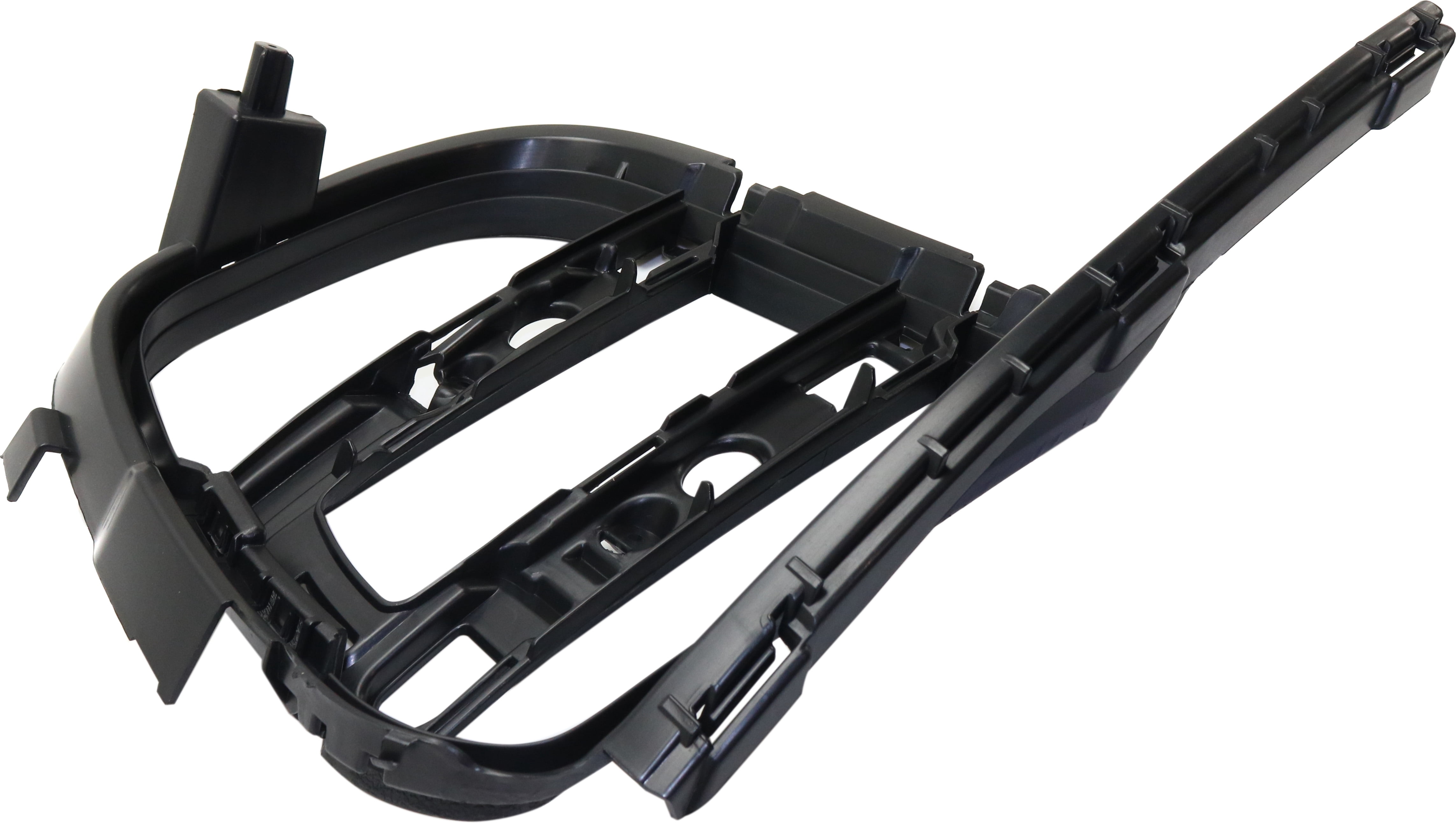 Bumper Grille Compatible With 2015-2018 Porsche Macan Front, Left Driver Textured Black