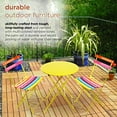 thumbnail image 5 of Alpine Corp MSY114A Rainbow Metal Bistro Set - Table & 2 Chairs, 5 of 5