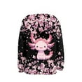 thumbnail image 6 of DISNIMO Girls Axolotl Hoodie Kids Cherry Blossom Hoodies for Boys 6-7 Hoodie Sweatshirts Hoodies Girl Pullover Sweatshirt with Hoodie Kids Sports Hoodie with Pockets Children, 6 of 7