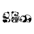 thumbnail image 6 of Swift Beacon Panda Playtime Metal Wall Art - Elegant Textured Black Finsihed with Solid Metal Body, Ideal Wall Decor for Living Room, Bedroom, Office and Playroom, 6 of 7