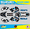 Cyan-blue, variant on Kalair GFX Graphics Kit for Suzuki DRZ110 (2002-2009) Division Series