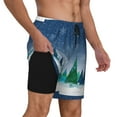 thumbnail image 3 of Fotbe Christmas Trees Men’s Swim Trunks Quick Dry Swim Shorts Board Shorts with Mesh Lining-X-Large, 3 of 9