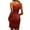 Wine, variant on IROINNID Women's Sleeveless Solid Color Sheath Dress Fashion Slanted Shoulder Strap Dress One-Shoulder Knee-Length Dress